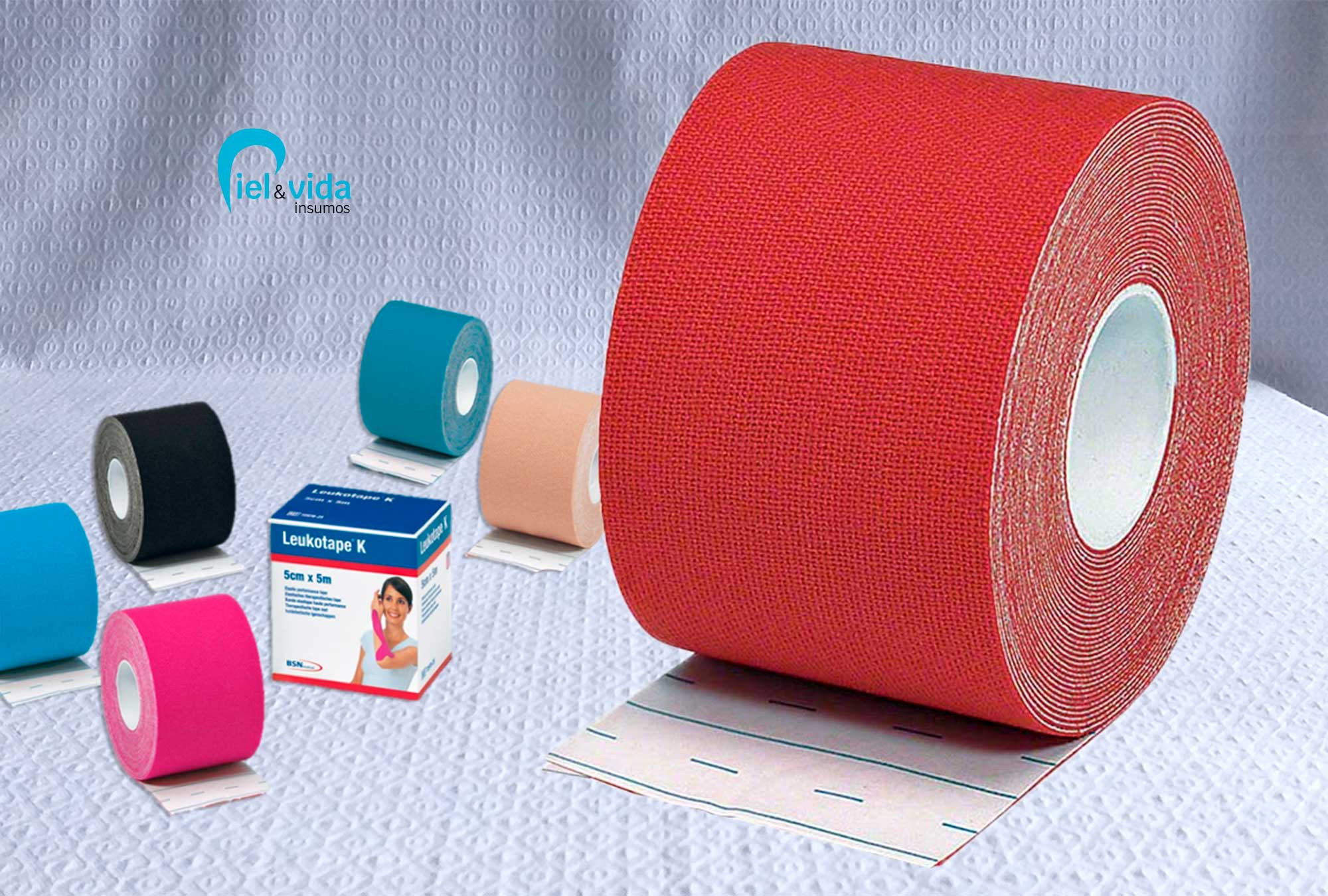 Leukotape K Nastro Kinesiologico Blu – 5 Cm X 4,5 M, Cerotto Elastico Premium Per Muscoli E Sport